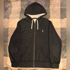 Large Ralph Lauren Fleece Full-Zip Hoodie